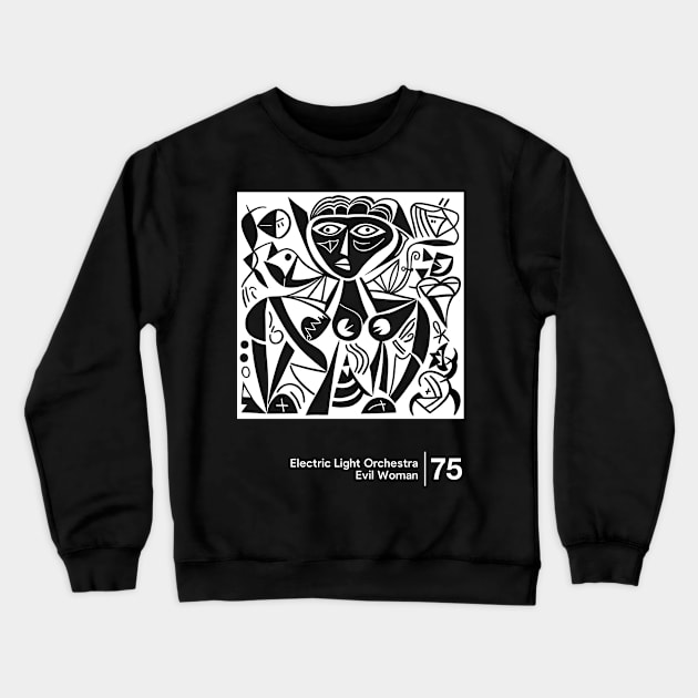 Evil Woman - Minimalist Graphic Artwork Design Crewneck Sweatshirt by saudade